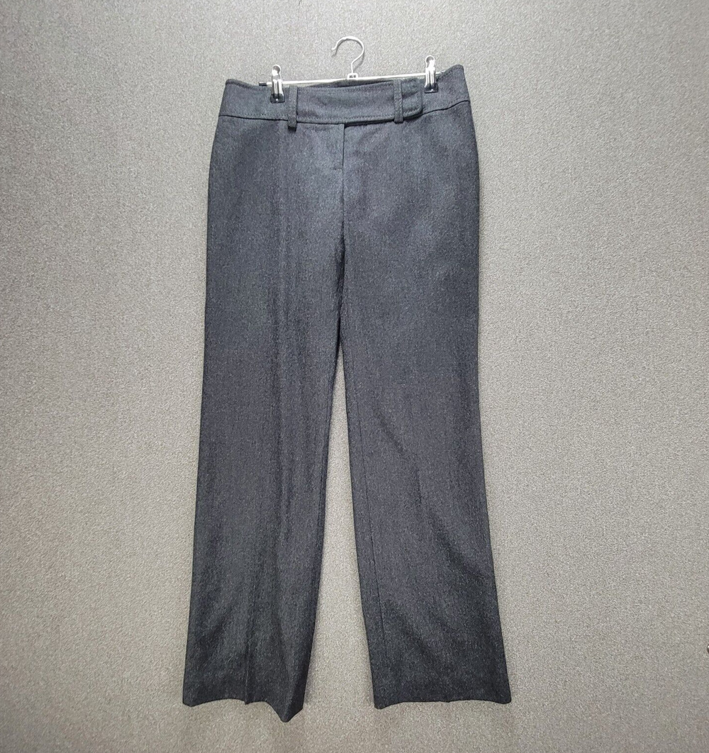 Ann Taylor 2P Grey Lindsay Wool Cashmere Lined Dress Pants